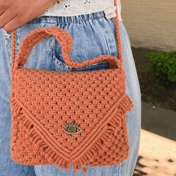 Madreselva • Macrame Shoulder Bag - Image 7