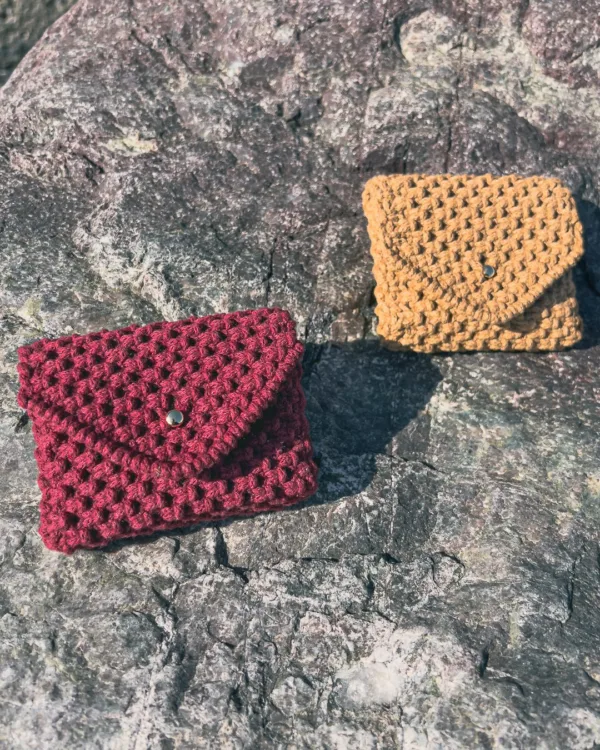 Talia • Macrame Card Wallet | Pouch - Image 3