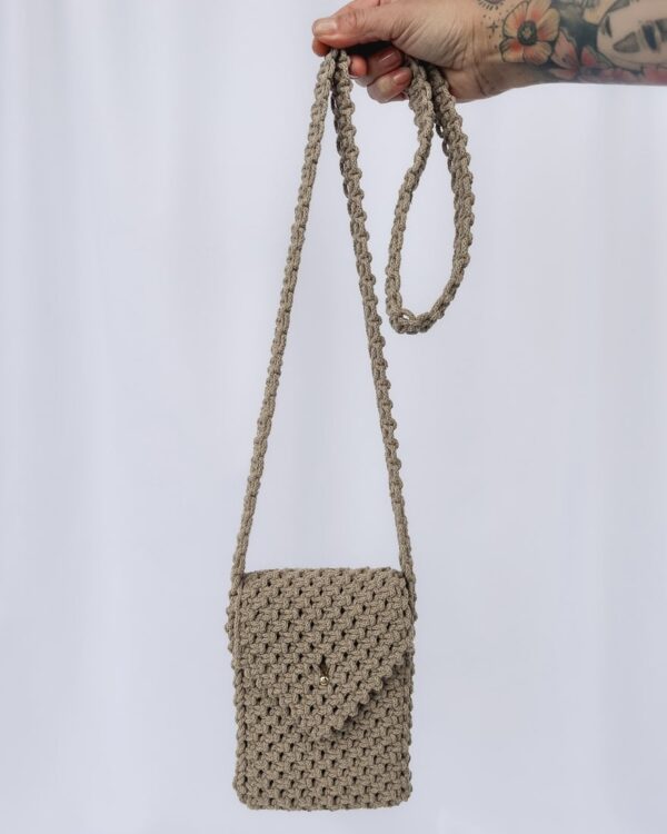 Tara • Macrame Mini Bag | With Card Pocket - Image 6