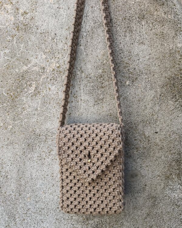 Tara • Macrame Mini Bag | With Card Pocket - Image 4