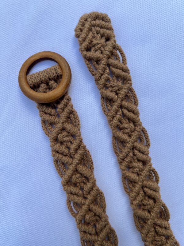 Delia • Macrame Belt | Braided Belt - Image 5