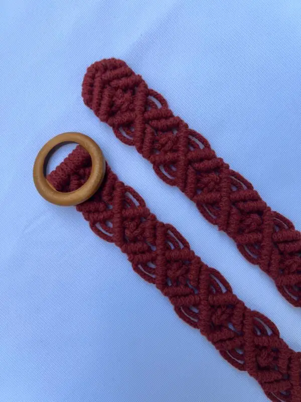 Delia • Macrame Belt | Braided Belt - Image 7