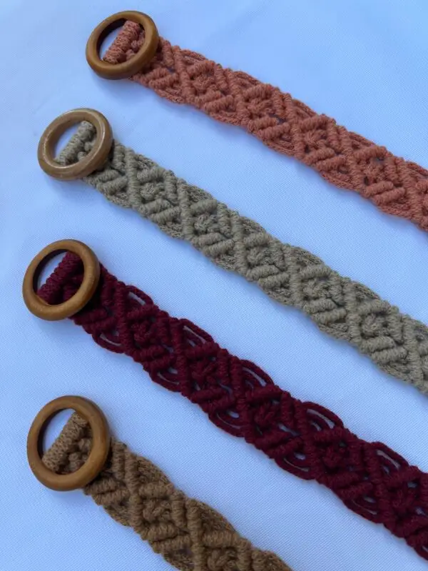 Delia • Macrame Belt | Braided Belt - Image 3