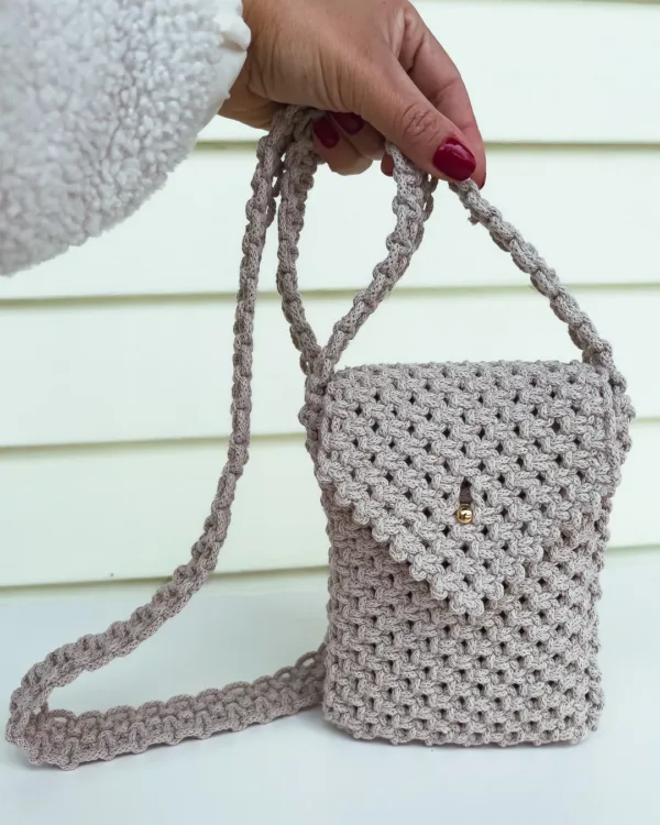 Tara • Macrame Mini Bag | With Card Pocket - Image 5