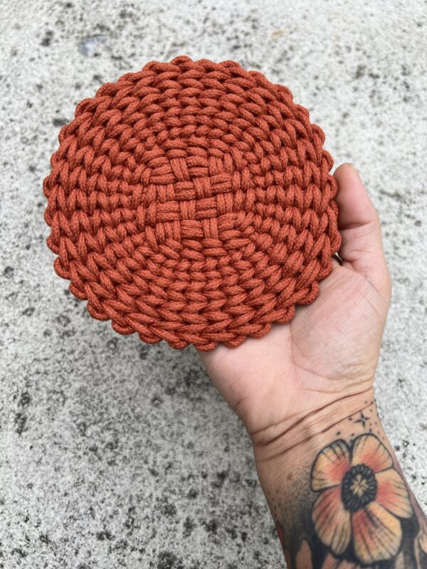 Mitra • Macrame Surface Support | Coaster - Image 2