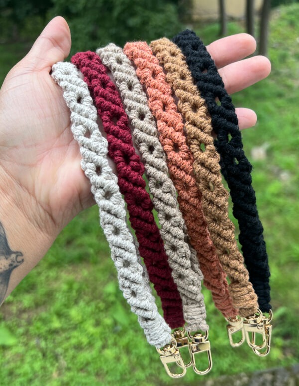 Iris • Macrame Keychain | Wrist Strap