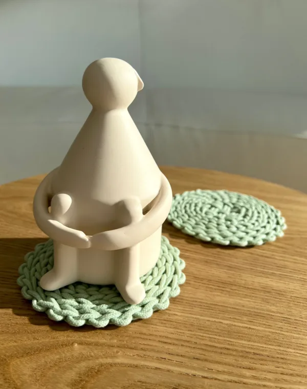Mitra • Macrame Surface Support | Coaster - Image 4