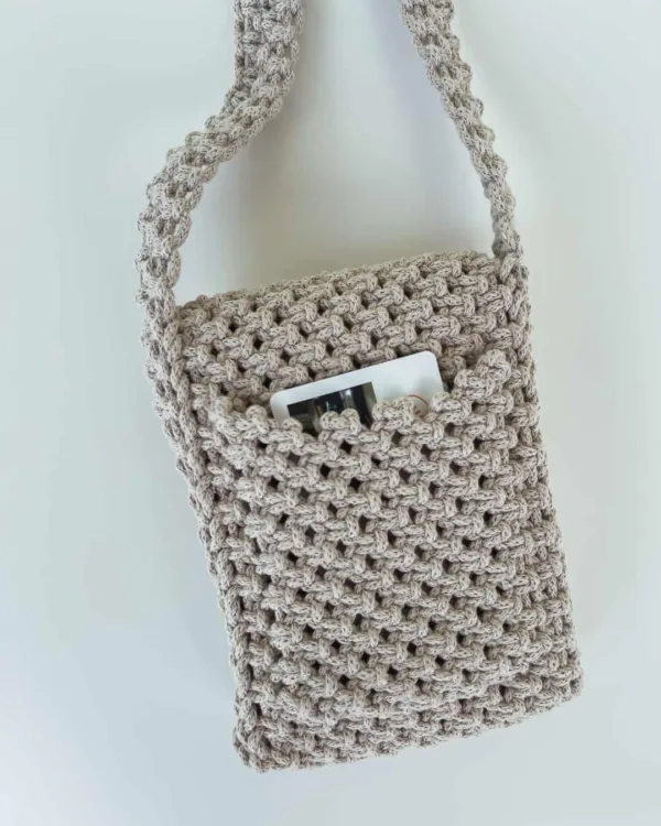 Tara • Macrame Mini Bag | With Card Pocket - Image 9