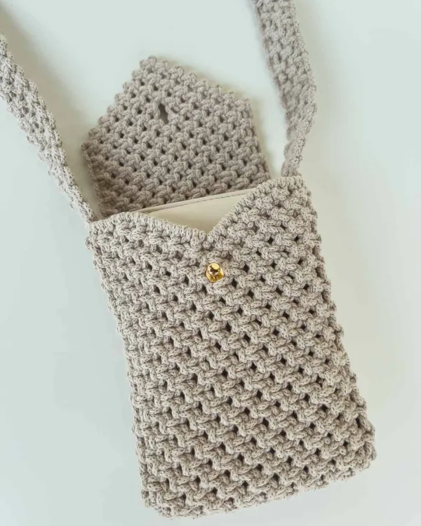 Tara • Macrame Mini Bag | With Card Pocket - Image 10