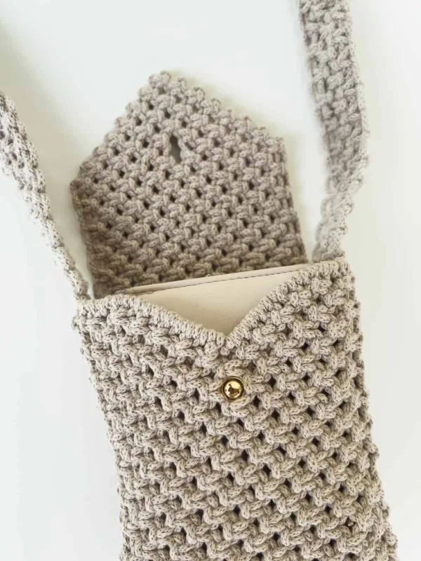 Tara • Macrame Mini Bag | With Card Pocket - Image 8